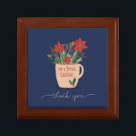Colleague Thank You at Christmas Poinsettias Gift Box<br><div class="desc">When you truly appreciate a colleague then he or she deserves to get this gift item from you this coming holidays. This says “Thank You” on the front and share holiday wishes on the inside. They will surely love to get this from you.</div>