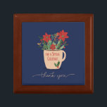 Colleague Thank You at Christmas Poinsettias Gift Box<br><div class="desc">When you truly appreciate a colleague then he or she deserves to get this gift item from you this coming holidays. This says “Thank You” on the front and share holiday wishes on the inside. They will surely love to get this from you.</div>