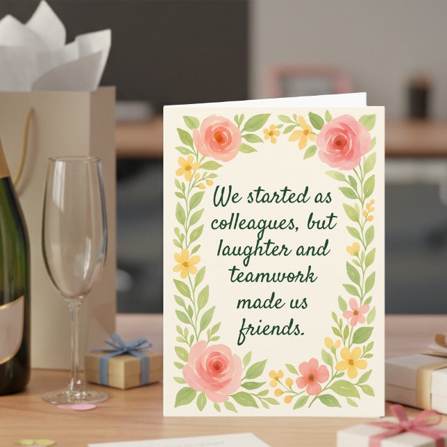 Colleagues to Friends Farewell leaving card (Creator Uploaded)