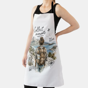 Collect Moments Not Things Travel Quote Apron