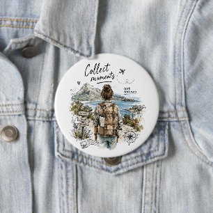 Collect Moments Not Things Travel Quote Button