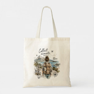 Collect Moments Not Things Travel Quote Tote Bag