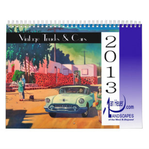 COLLECTABLE 2013 Calendar! Vintage Trucks and Cars Calendar