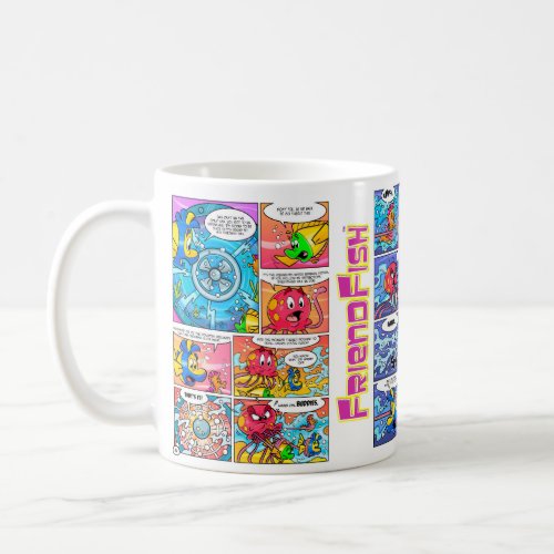 Collectable cartoon FriendFish cartoon mug 22  24