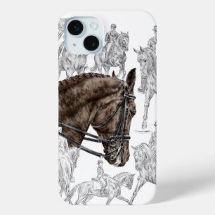 Collected Dressage Horses FEI iPhone 15 Plus Case