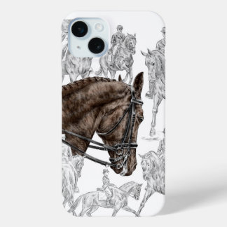 Collected Dressage Horses FEI iPhone 15 Plus Case