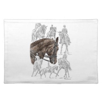 Collected Dressage Horses Fei Placemat by KelliSwan at Zazzle