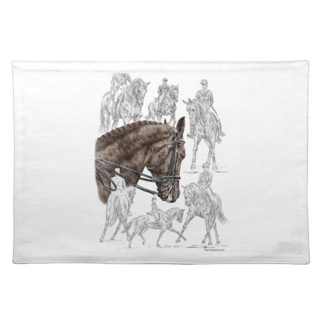 Collected Dressage Horses FEI Placemat (Front)