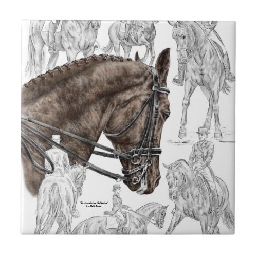 Collected Dressage Horses FEI Tile