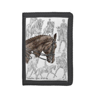 Collected Dressage Horses FEI Trifold Wallet