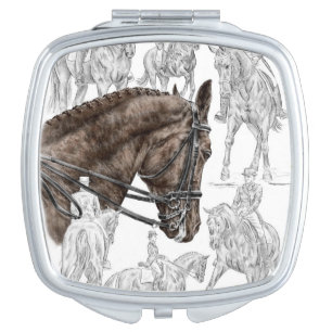 Collected Dressage Horses FEI Vanity Mirror