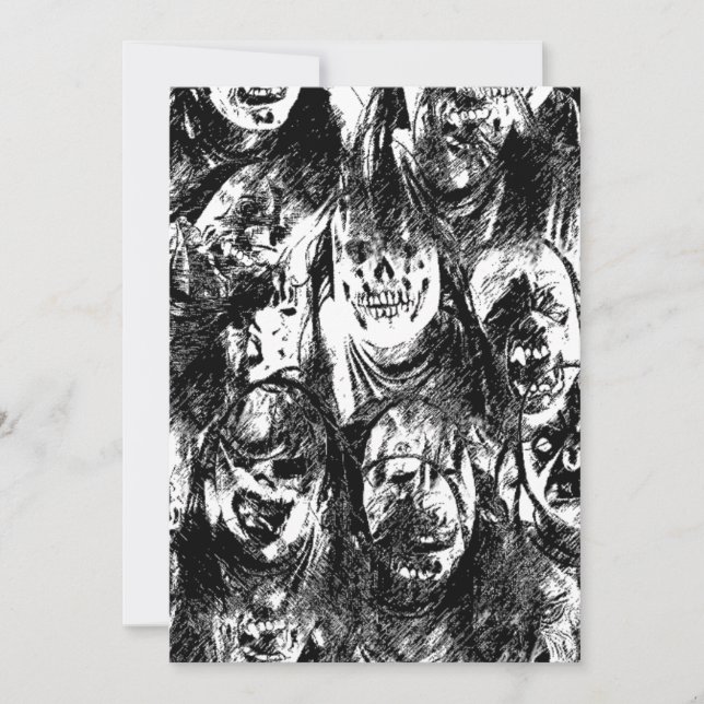 Collected Masks  Invitation (Front)