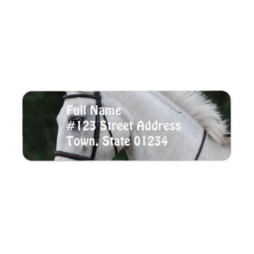 Collected White Horse Mailing Label