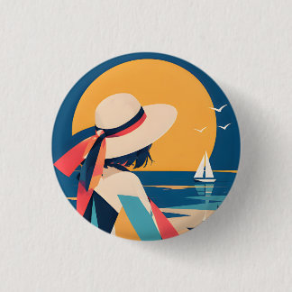 Collectible Anime inspired button 10Moonlit Secre