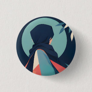 Collectible Anime inspired buttons 4 Azure Silence