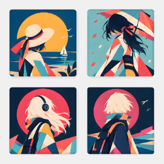 Collectible Anime inspired coasters