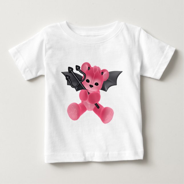♥ Collectible Art ♥ Devil Teddy Bear ♥ (bear5) Baby T-Shirt (Front)