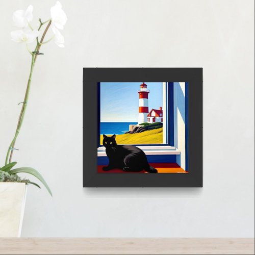 Collectible Cat Framed Art
