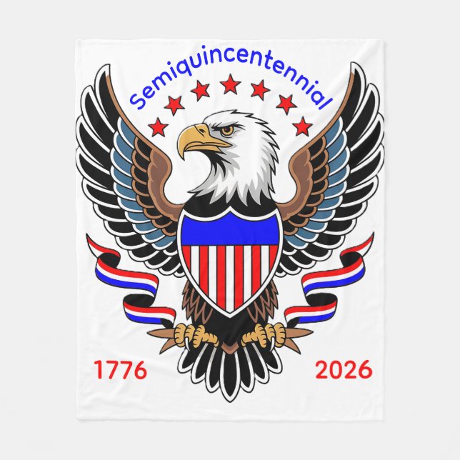 Collectible Semiquincentennial Fleece Blanket (Front)
