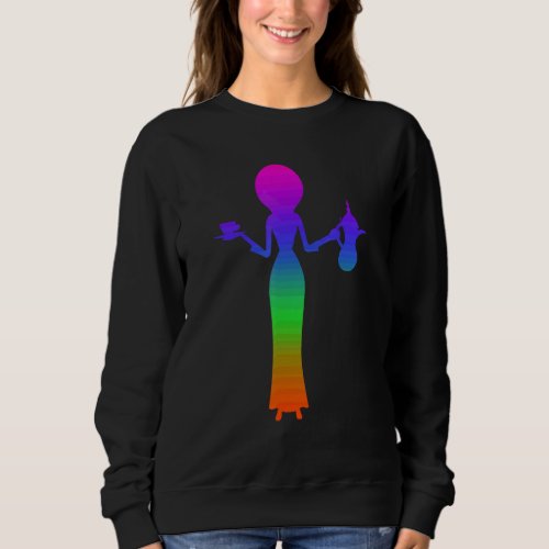 Collecting Antiques Shadows In Rainbow Color Sweatshirt
