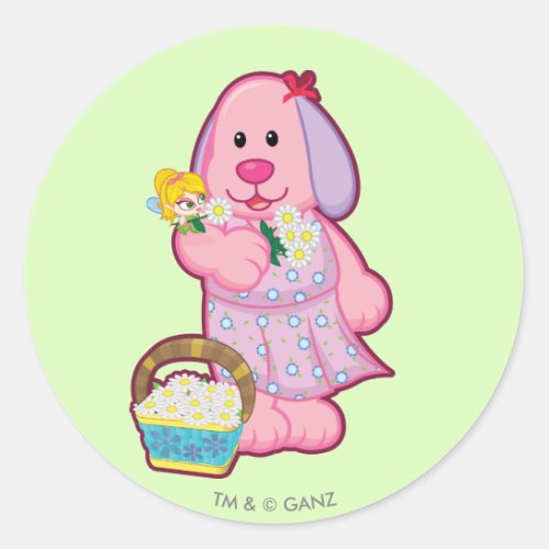 Collecting Flowers with Melanie Classic Round Sticker