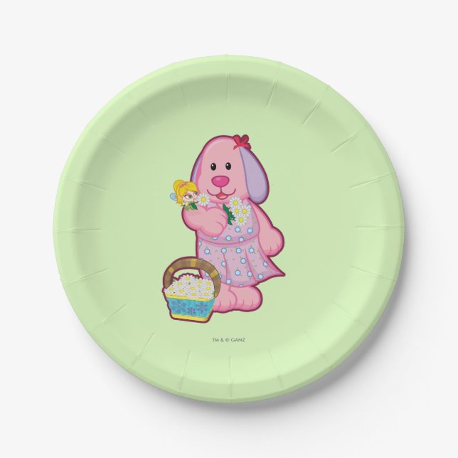 Collecting Flowers with Melanie Paper Plates (Front)