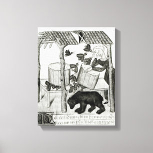Collecting Honey Canvas Print