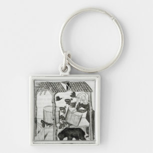 Collecting Honey Keychain