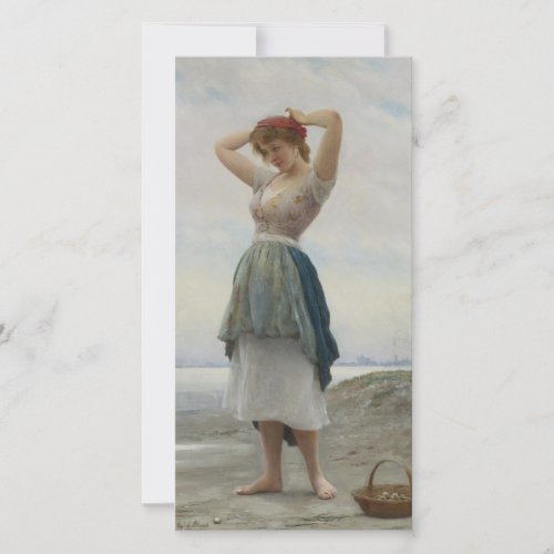 Collecting Pebbles on the Beach Card