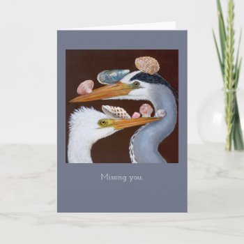 Collecting Shells Together Again Card by vickisawyer at Zazzle