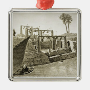 Collecting Water from the Nile, plate 6 from Volum Metal Ornament