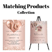 Budget Sweet 16 rose gold silver save the date