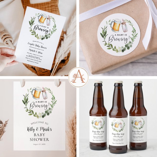 Beer and Diapers Party Invitation Zazzle