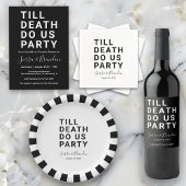 Funny Till Death Do Us Party Couple's Shower Invitation