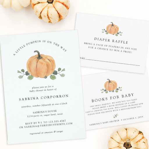 Fall Watercolor Pumpkin Square Sticker | Zazzle