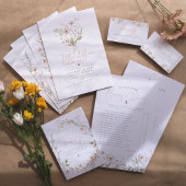 A Little Wildflower Rustic Boho Floral Baby Shower Invitation