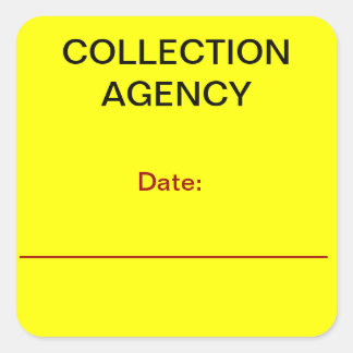 COLLECTION AGENCY Collections Sticker