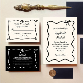 Amour | Illustrated French Bow Wedding