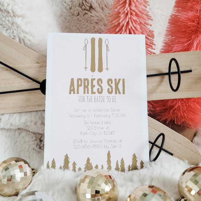 Apres Ski Party Invitation Ski Theme Invitation Holiday 