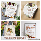 Budget floral virtual bridal shower invitation