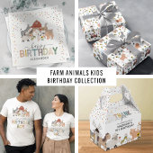 Cute Barnyard Farm 2nd Birthday Invitation