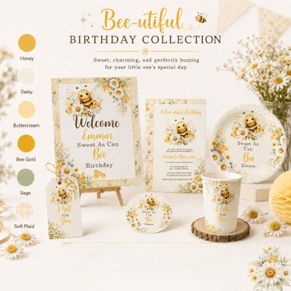 Bee Sunflower Birthday