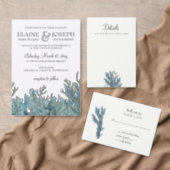 Blue Corals Under The Sea Wedding programs (Personalise this independent creator's collection.)