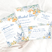 Floral Tea Party Bridal Shower Sugar Cookie