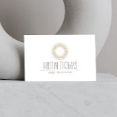 Bohemian Gold Sun Mandala Designer Business Card