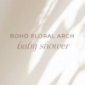 Pampas Grass Baby Shower Invite | Boho Baby Shower