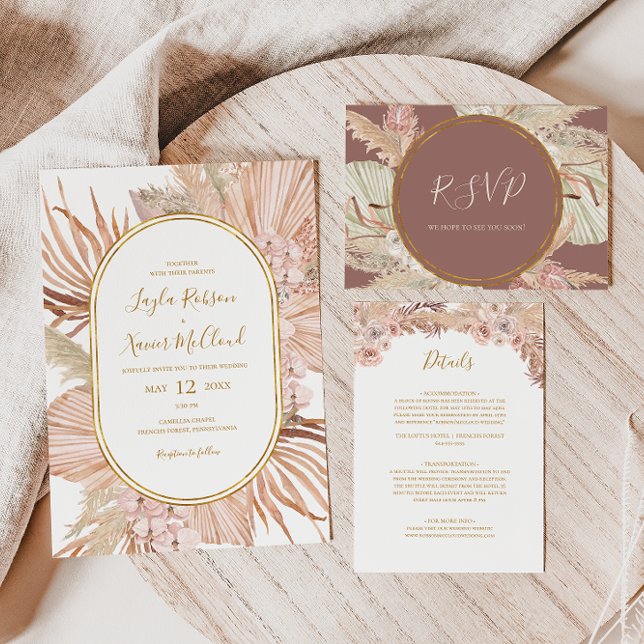 Boho wedding programs | Honestweddingadvice.com