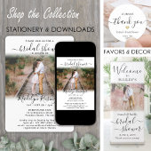 Any Theme Bridal Shower Elegant 2 Photo Welcome Banner