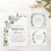 Virtual Bridal Shower Greenery Eucalyptus Invitation