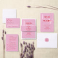 Bright pink and red wedding invitation | Zazzle